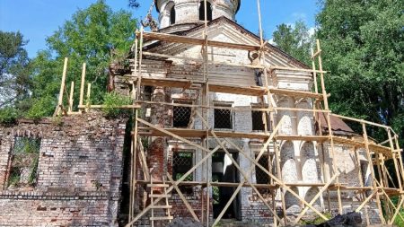 Восстановление храма Николы на Быстрых в Буйском районе Костромской области